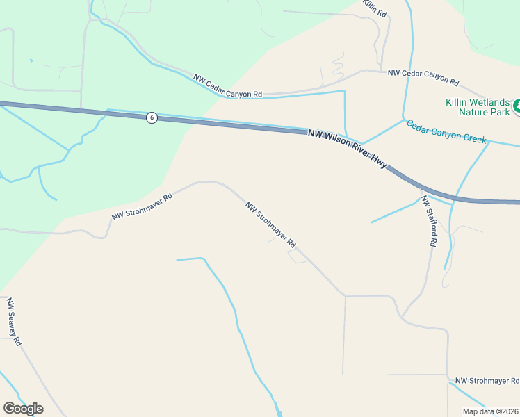 map of restaurants, bars, coffee shops, grocery stores, and more near 48025 Northwest Strohmayer Road in Forest Grove