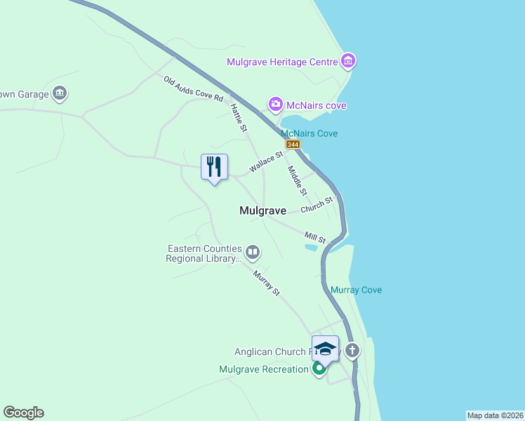 map of restaurants, bars, coffee shops, grocery stores, and more near in Mulgrave