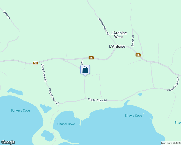 map of restaurants, bars, coffee shops, grocery stores, and more near 19 O'Brien Street in L'Ardoise