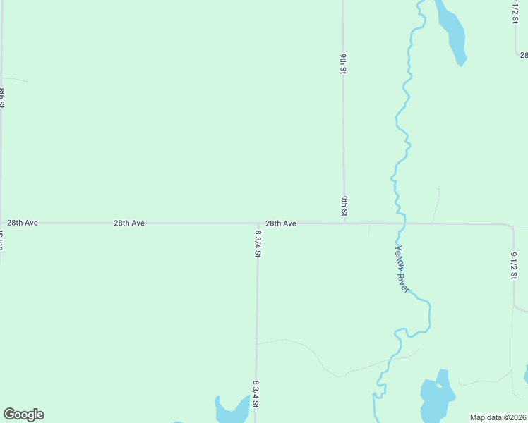 map of restaurants, bars, coffee shops, grocery stores, and more near 876 28th Avenue in Barronett