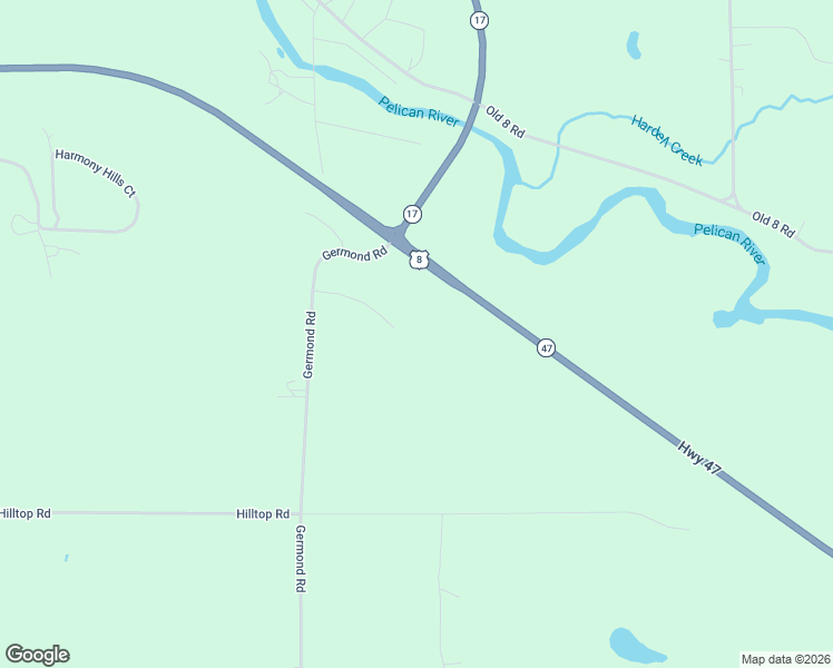 map of restaurants, bars, coffee shops, grocery stores, and more near 4863-4883 Wisconsin 47 in Rhinelander