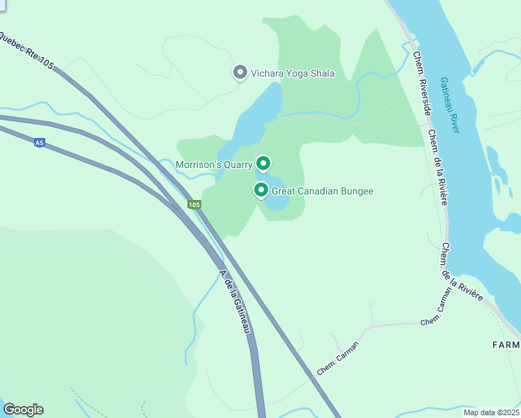 map of restaurants, bars, coffee shops, grocery stores, and more near 1780 Route 105 in Chelsea