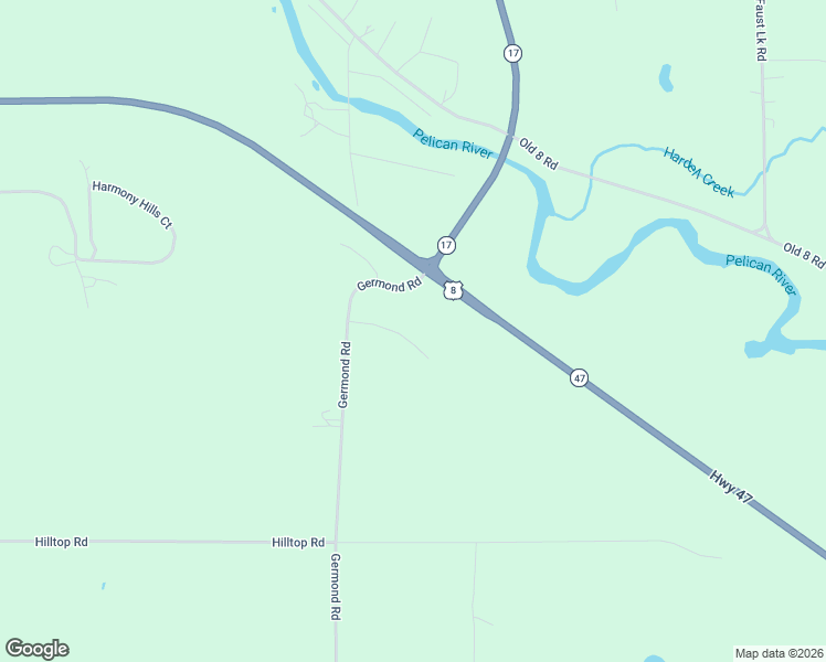 map of restaurants, bars, coffee shops, grocery stores, and more near 4872 Taylor Drive in Rhinelander