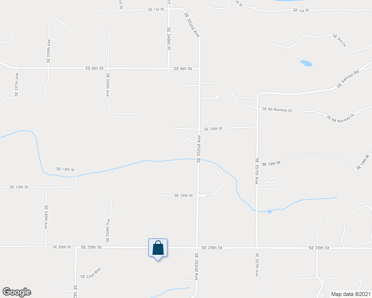 map of restaurants, bars, coffee shops, grocery stores, and more near 1206 Southeast 352nd Avenue in Washougal