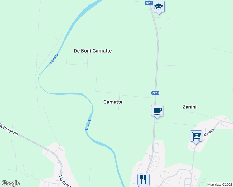 map of restaurants, bars, coffee shops, grocery stores, and more near 11 Via Camatte in Camatte