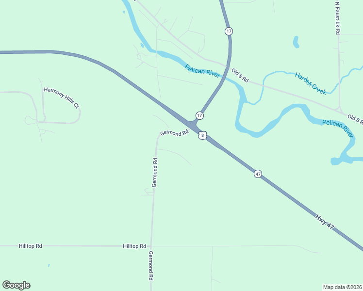 map of restaurants, bars, coffee shops, grocery stores, and more near 4872 Taylor Drive in Rhinelander