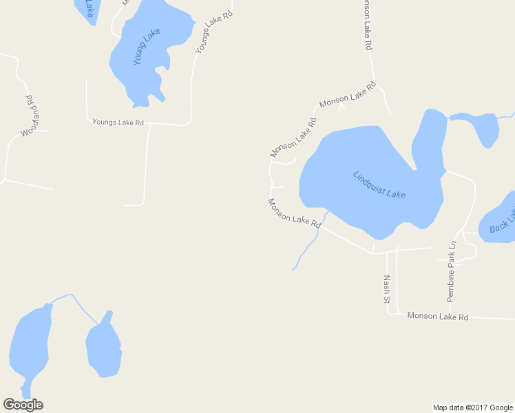 map of restaurants, bars, coffee shops, grocery stores, and more near N18179 Lindquist Lake Road in Dunbar