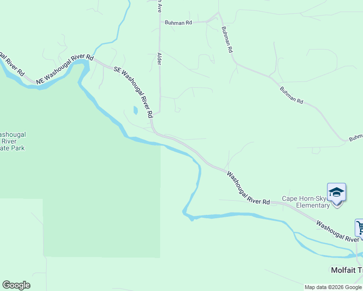 map of restaurants, bars, coffee shops, grocery stores, and more near 112 Ellie Way in Washougal