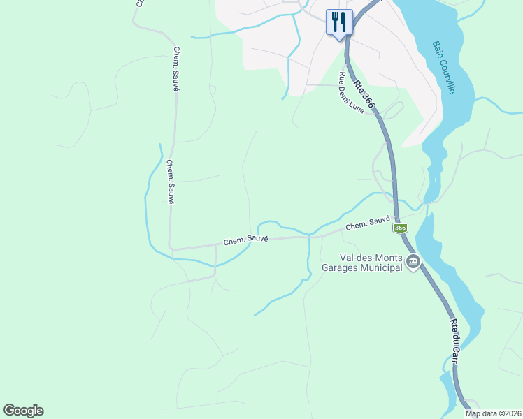 map of restaurants, bars, coffee shops, grocery stores, and more near in Outaouais