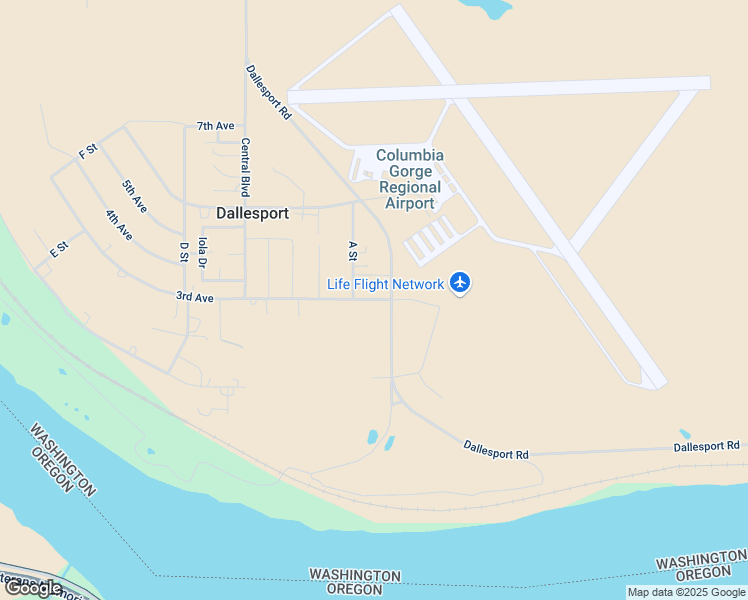 map of restaurants, bars, coffee shops, grocery stores, and more near 330 3rd Avenue in Dallesport