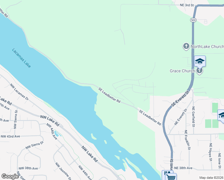 map of restaurants, bars, coffee shops, grocery stores, and more near 900-1234 Southeast Leadbetter Road in Camas