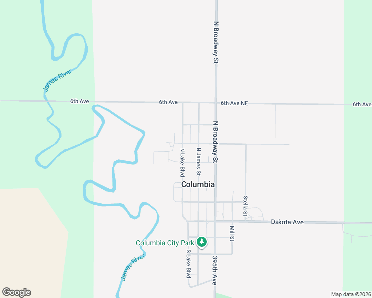 map of restaurants, bars, coffee shops, grocery stores, and more near 325 North James Street in Columbia