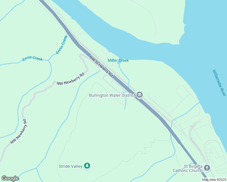 map of restaurants, bars, coffee shops, grocery stores, and more near 12443 Northwest Mountain View Road in Portland