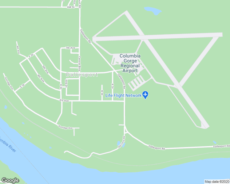 map of restaurants, bars, coffee shops, grocery stores, and more near 400 A Street in Dallesport