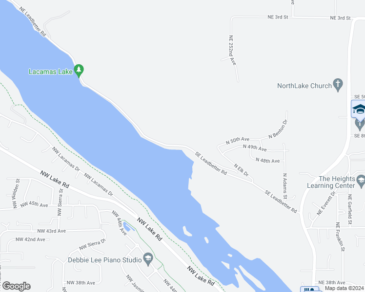 map of restaurants, bars, coffee shops, grocery stores, and more near 1234 Southeast Leadbetter Road in Camas