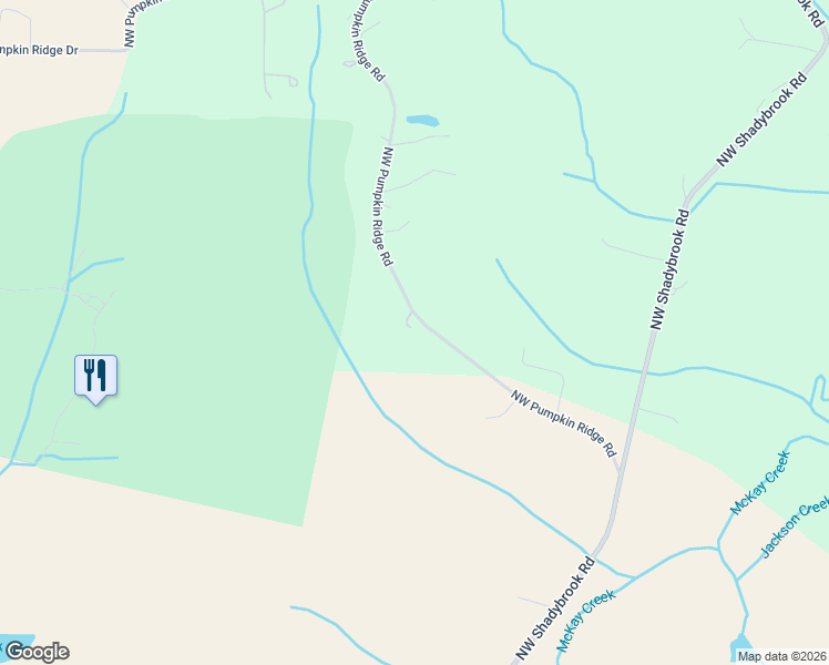 map of restaurants, bars, coffee shops, grocery stores, and more near 12930 Northwest Pumpkin Ridge Road in North Plains