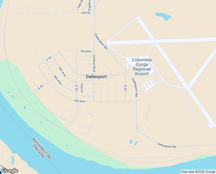map of restaurants, bars, coffee shops, grocery stores, and more near 208 6th Avenue in Dallesport