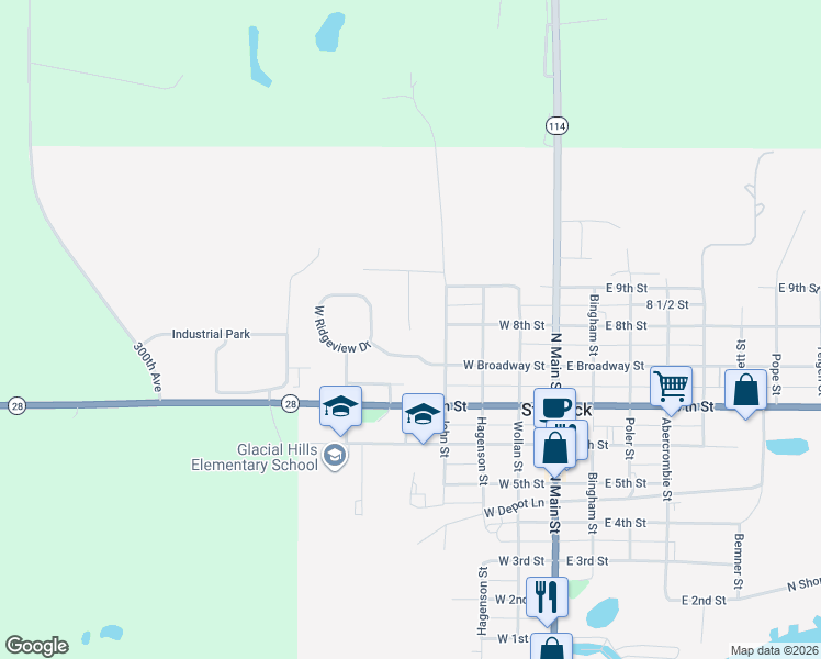 map of restaurants, bars, coffee shops, grocery stores, and more near 2 Evergreen Lane in Starbuck