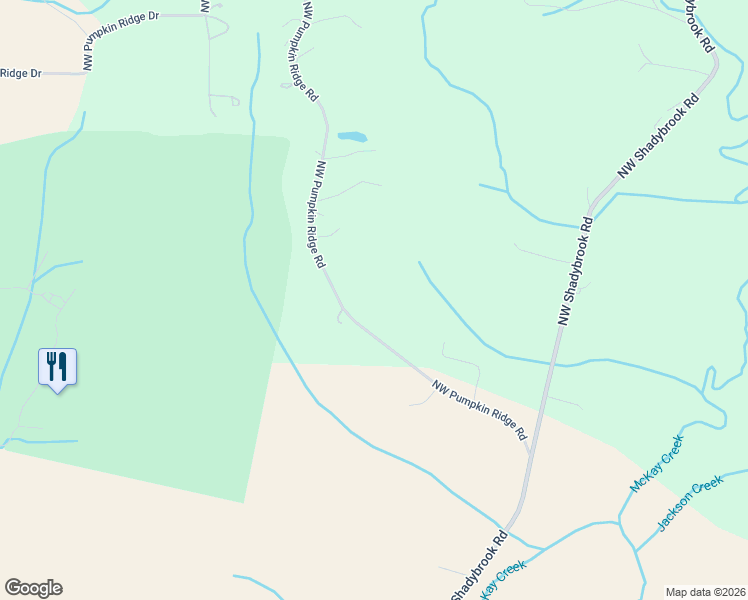 map of restaurants, bars, coffee shops, grocery stores, and more near 12930 Northwest Pumpkin Ridge Road in North Plains