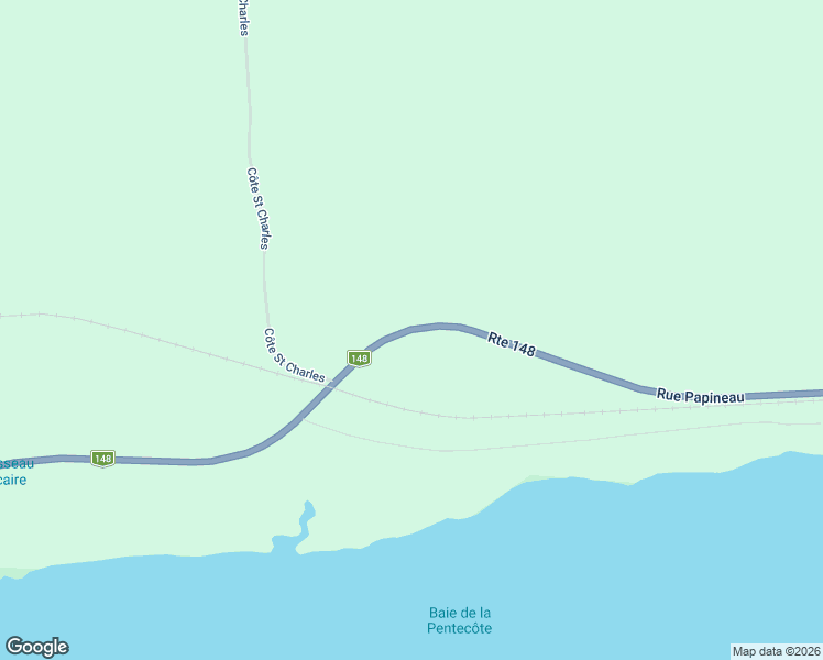 map of restaurants, bars, coffee shops, grocery stores, and more near Québec 148 in Papineauville