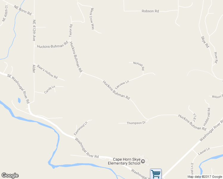 map of restaurants, bars, coffee shops, grocery stores, and more near 698 Huckins-Buhman Road in Washougal