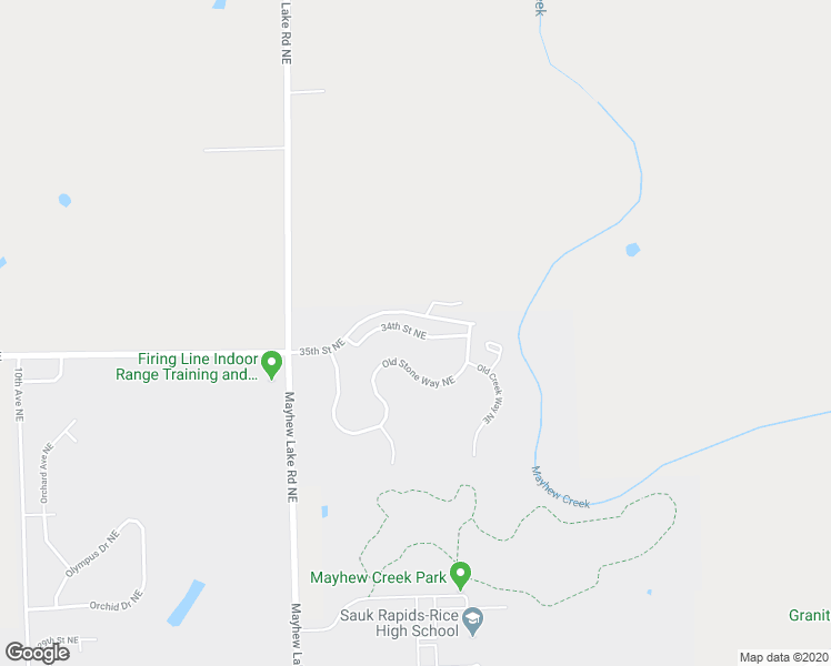 map of restaurants, bars, coffee shops, grocery stores, and more near 1708 34th Street Northeast in Sauk Rapids