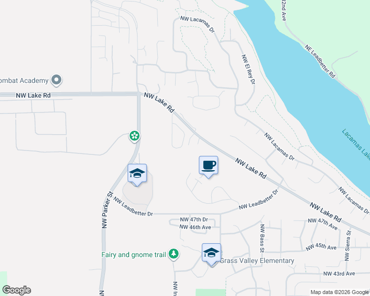 map of restaurants, bars, coffee shops, grocery stores, and more near 5348 Northwest Jackson Loop in Camas