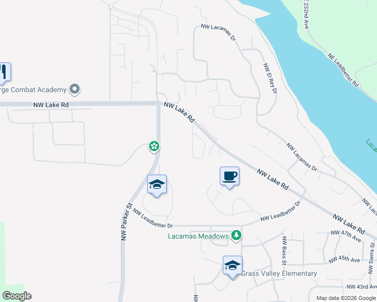 map of restaurants, bars, coffee shops, grocery stores, and more near 5331 Northwest Jackson Loop in Camas