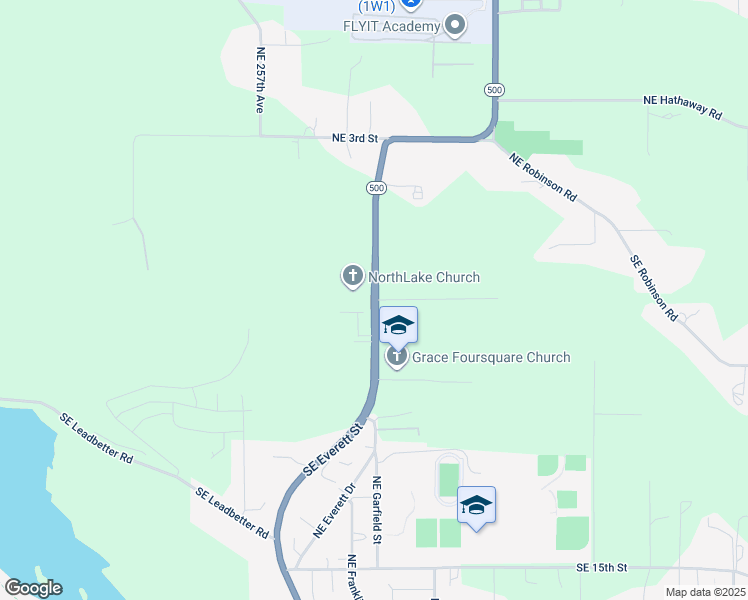 map of restaurants, bars, coffee shops, grocery stores, and more near Washington 500 in Camas