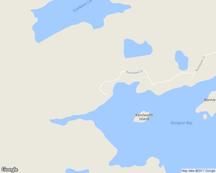 map of restaurants, bars, coffee shops, grocery stores, and more near 133 Rattlebear Drive in Pointe au Baril