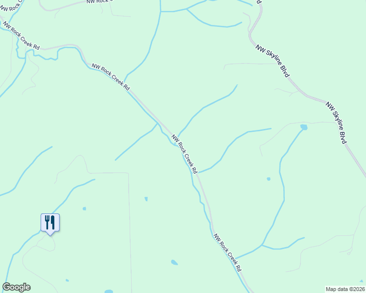 map of restaurants, bars, coffee shops, grocery stores, and more near 13315 Northwest Rock Creek Road in Portland
