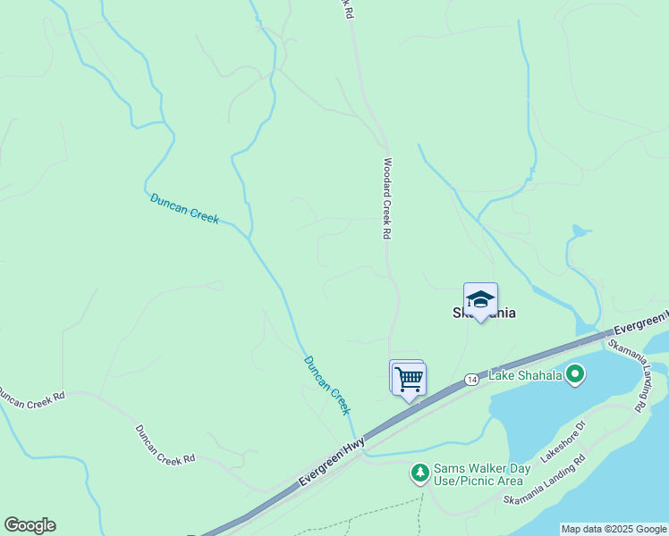 map of restaurants, bars, coffee shops, grocery stores, and more near 61 Spring Lane South in Stevenson