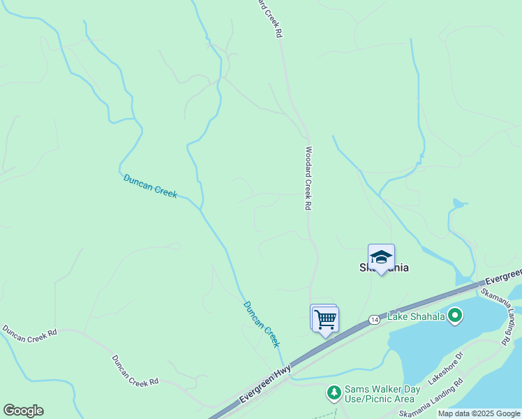 map of restaurants, bars, coffee shops, grocery stores, and more near 61 Spring Lane South in Stevenson