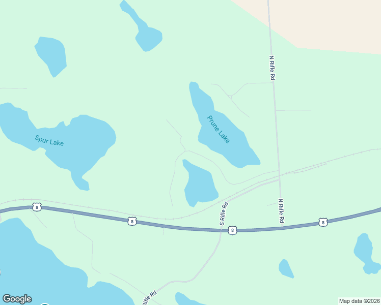 map of restaurants, bars, coffee shops, grocery stores, and more near 6613 Round Lake Road in Rhinelander