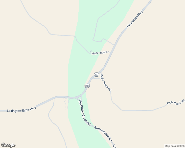 map of restaurants, bars, coffee shops, grocery stores, and more near 71384 Oregon 207 in Echo