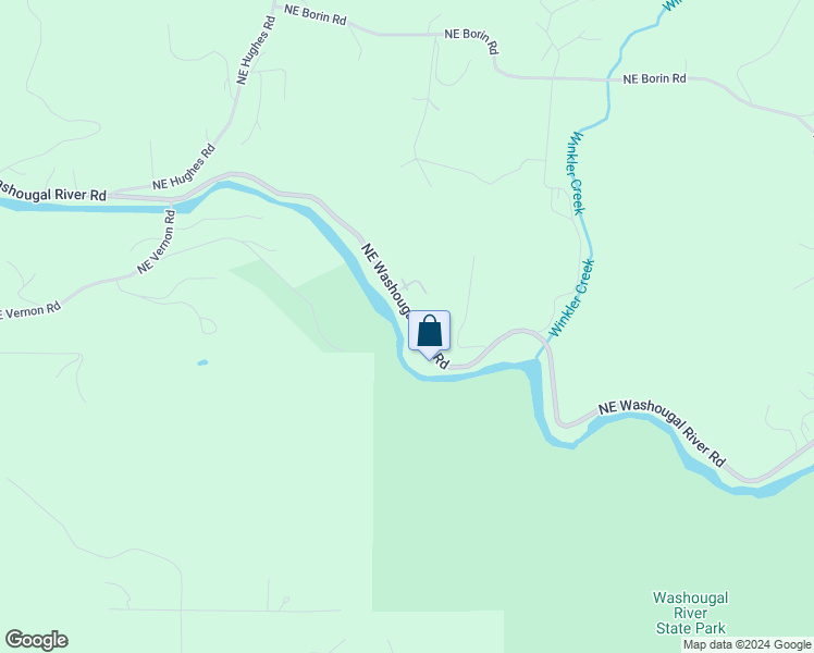 map of restaurants, bars, coffee shops, grocery stores, and more near 38823 Northeast Washougal River Road in Washougal