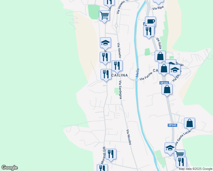 map of restaurants, bars, coffee shops, grocery stores, and more near 48 Via Cesare Scaluggia in Villa Carcina