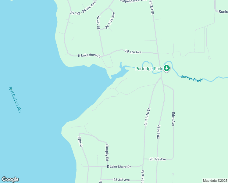 map of restaurants, bars, coffee shops, grocery stores, and more near 2853 29th Avenue in Birchwood