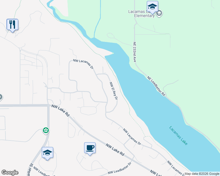 map of restaurants, bars, coffee shops, grocery stores, and more near 2834 Northwest Lacamas Drive in Camas