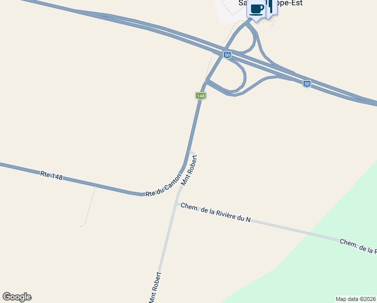 map of restaurants, bars, coffee shops, grocery stores, and more near 161 Route du Canton in Brownsburg