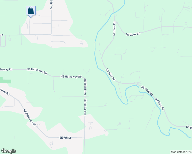 map of restaurants, bars, coffee shops, grocery stores, and more near 412 Northeast Blair Road in Washougal
