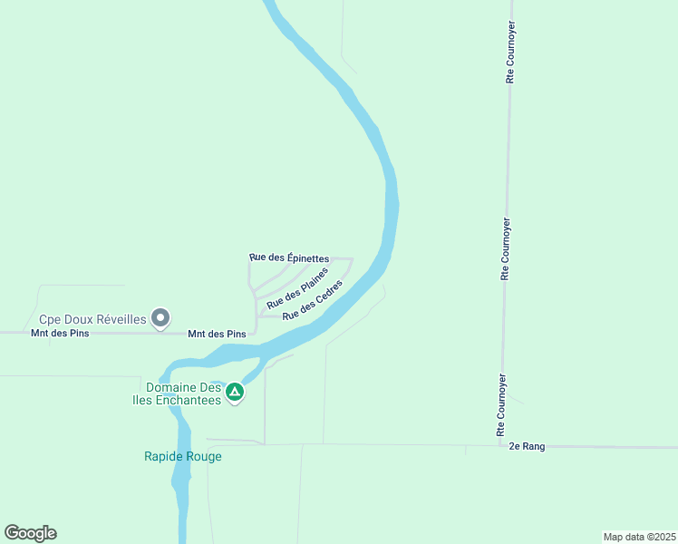 map of restaurants, bars, coffee shops, grocery stores, and more near 1208 Rue des Cedres in Upton