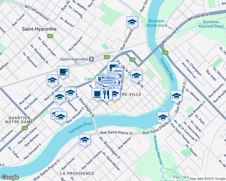 1600 Rue Des Cascades O, SaintHyacinthe QC Walk Score