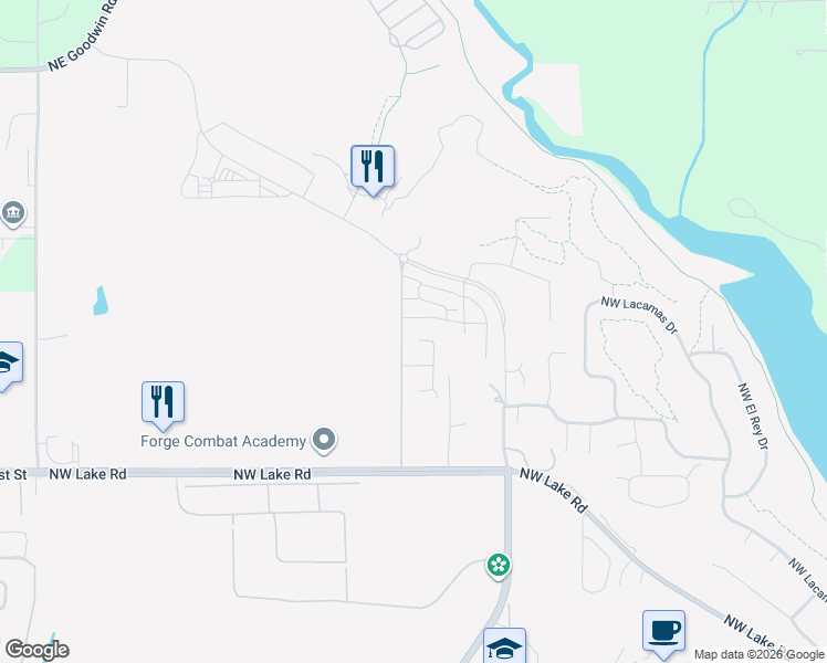 map of restaurants, bars, coffee shops, grocery stores, and more near 4027 Northwest 62nd Circle in Camas
