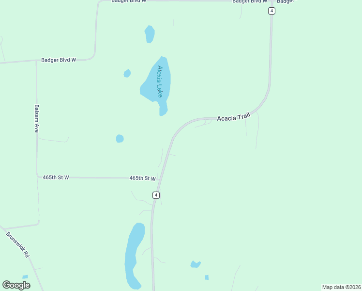 map of restaurants, bars, coffee shops, grocery stores, and more near 46645 Acacia Trail in Stanchfield