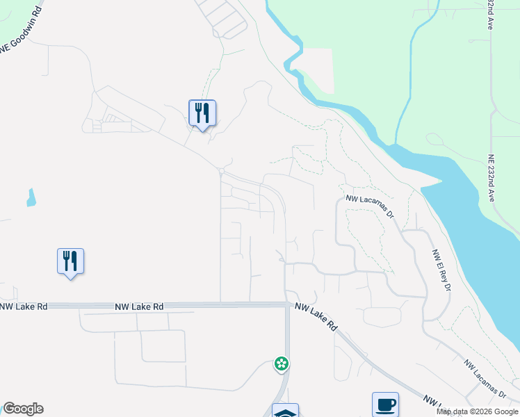 map of restaurants, bars, coffee shops, grocery stores, and more near 6201 Northwest McMaster Drive in Camas
