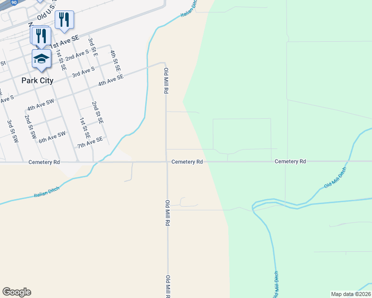 map of restaurants, bars, coffee shops, grocery stores, and more near Autumn Road in Park City