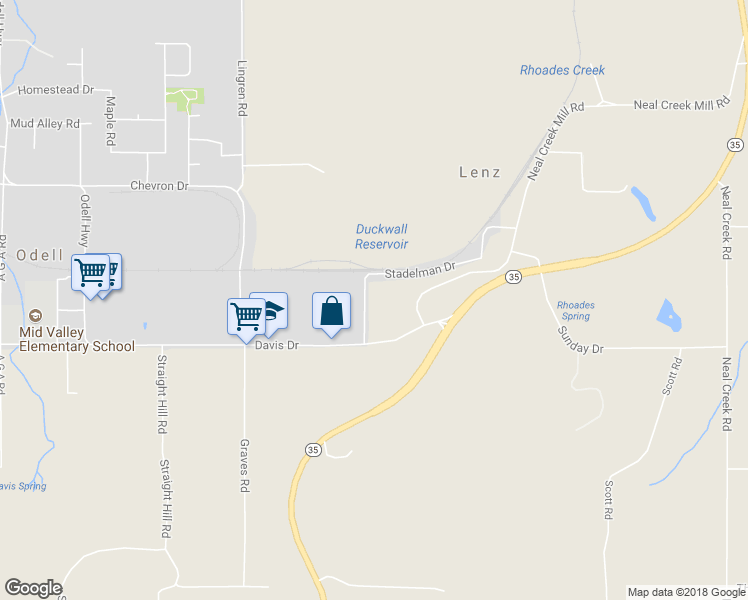 map of restaurants, bars, coffee shops, grocery stores, and more near 3365 Stadelman Drive in Hood River