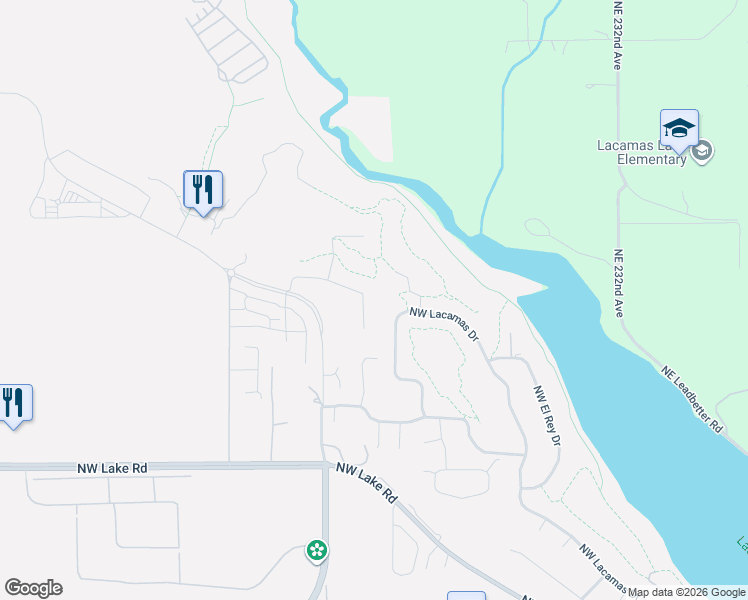 map of restaurants, bars, coffee shops, grocery stores, and more near 3439 Northwest McMaster Drive in Camas