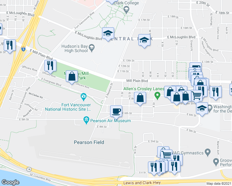 map of restaurants, bars, coffee shops, grocery stores, and more near 1903 East 9th Street in Vancouver